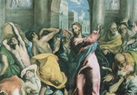 Kaip Jėzus išstūmė pirklius iš šventyklos Jėzus išvarė pinigų keitėjus iš šventyklos