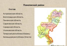 Gospodarsko-geografski položaj regije Volga