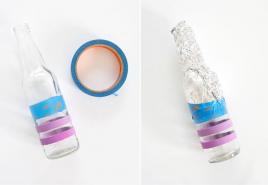 Mojstrski razred pikčastega barvanja steklenic, priporočila za začetnike