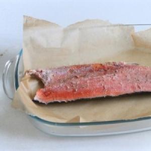 Lizdai su žuvimi arba vištiena Ingredientai „Lizdai su žuvimi ar vištiena“