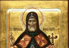 Gebete an den Heiligen Mitrophan, den Wundertäter von Woronesch