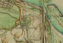 Detalūs senoviniai Nižnij Novgorodo gubernijos žemėlapiai, apskričių žemės matavimai ir kt. Nižnij Novgorodo gubernijos Semjonovskio rajono Schuberto žemėlapis