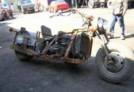 Kako sami narediti motocikel za motokros Materiali in orodja